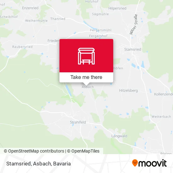 Карта Stamsried, Asbach