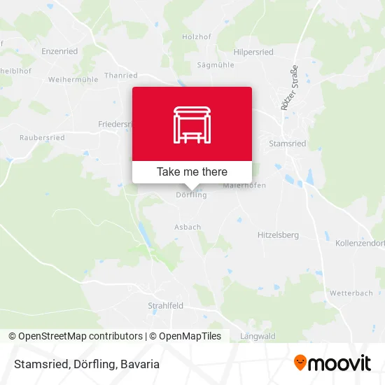 Карта Stamsried, Dörfling