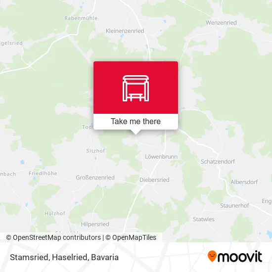 Карта Stamsried, Haselried