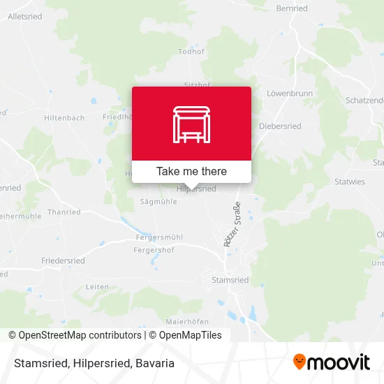 Stamsried, Hilpersried map