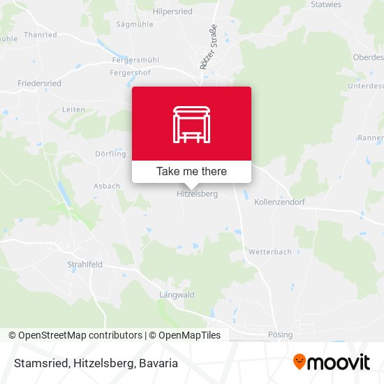 Stamsried, Hitzelsberg map