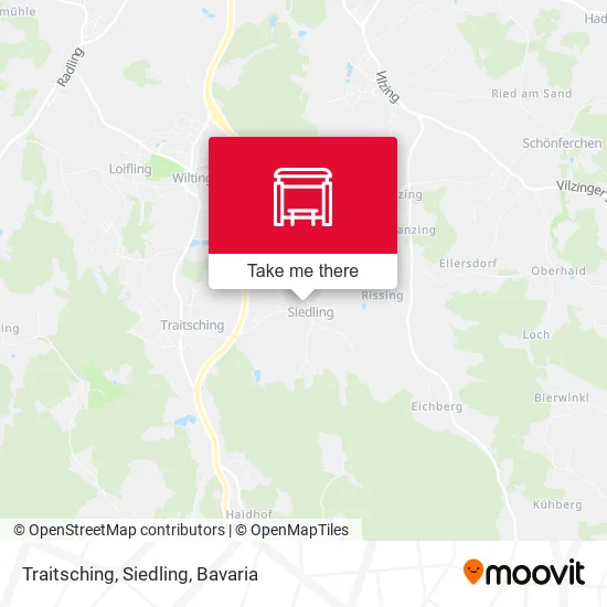 Карта Traitsching, Siedling
