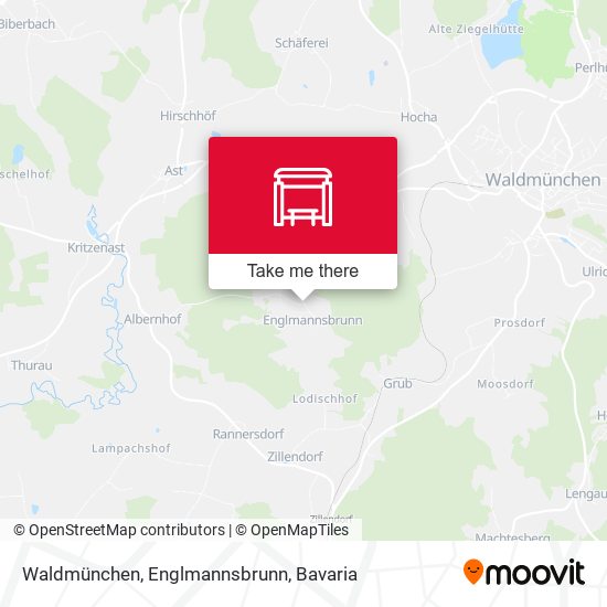 Waldmünchen, Englmannsbrunn map