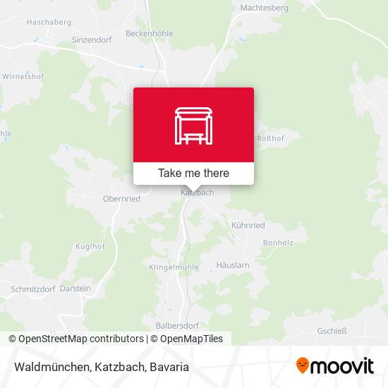 Waldmünchen, Katzbach map