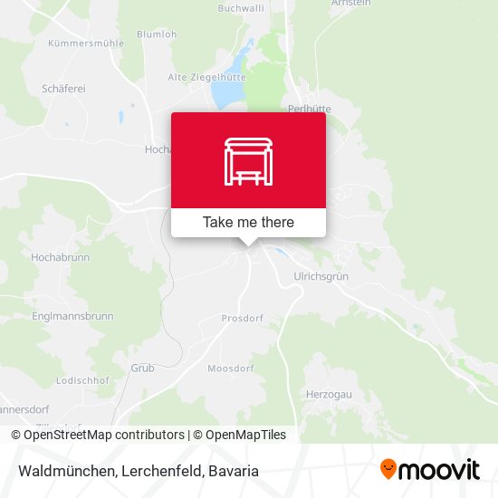 Waldmünchen, Lerchenfeld map