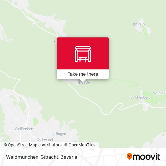 Waldmünchen, Gibacht map