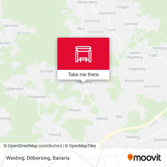 Карта Weiding, Döbersing