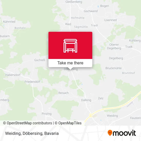 Карта Weiding, Döbersing