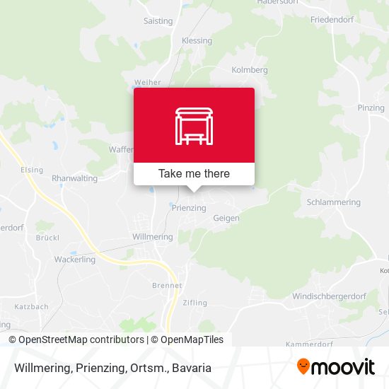 Willmering, Prienzing, Ortsm. map