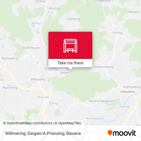 Willmering, Geigen/A.Prienzing map