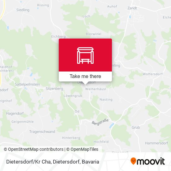 Dietersdorf / Kr Cha, Dietersdorf map