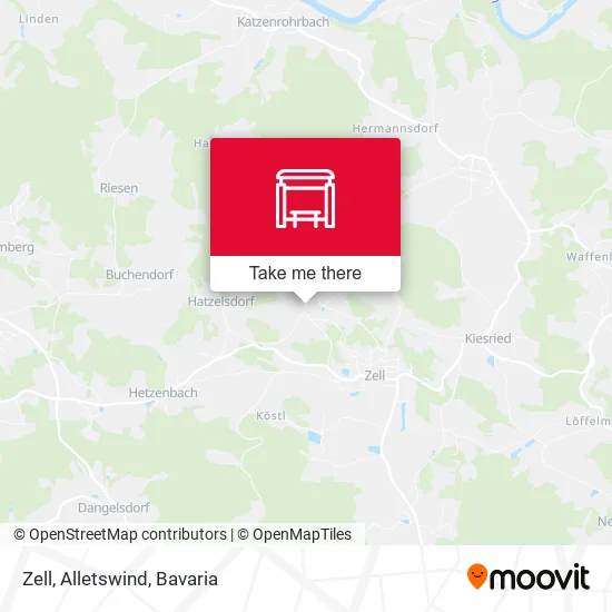 Карта Zell, Alletswind
