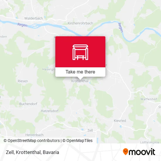 Карта Zell, Krottenthal
