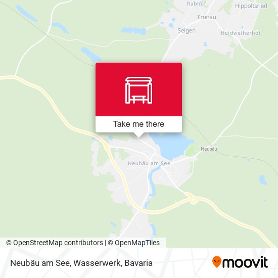 Neubäu am  See, Wasserwerk map