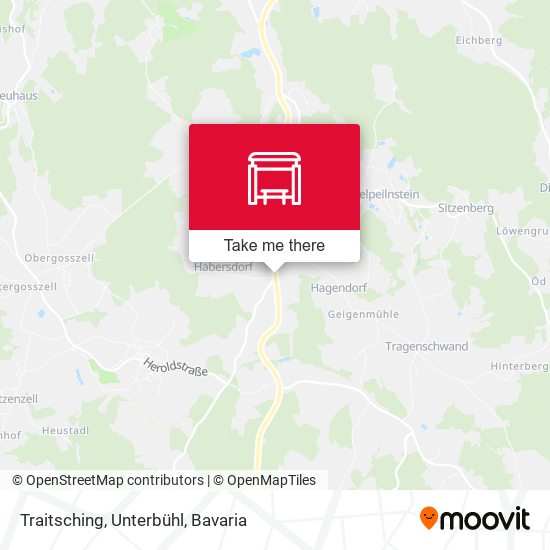 Traitsching, Unterbühl map