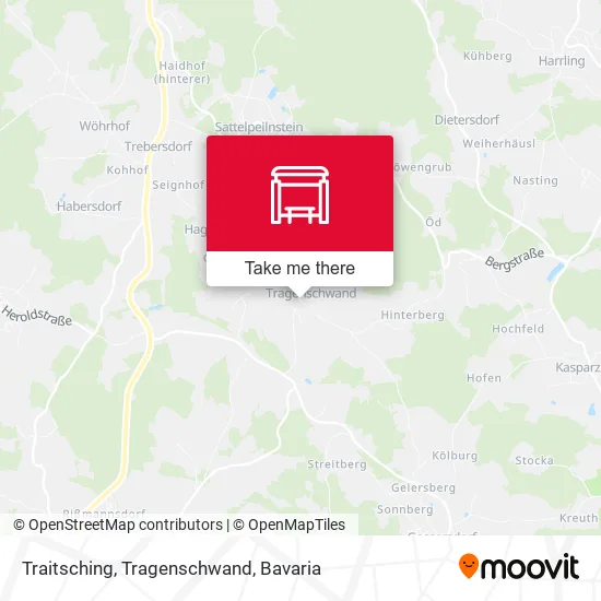 Карта Traitsching, Tragenschwand
