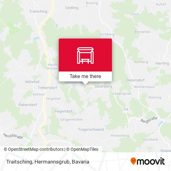 Traitsching, Hermannsgrub map