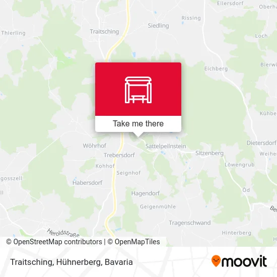 Карта Traitsching, Hühnerberg