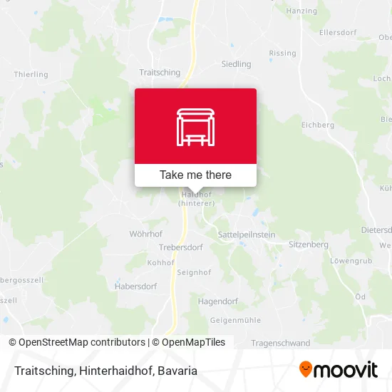 Карта Traitsching, Hinterhaidhof