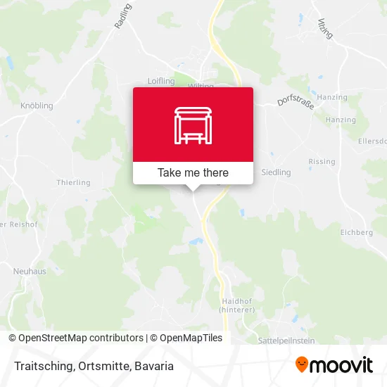 Карта Traitsching, Ortsmitte