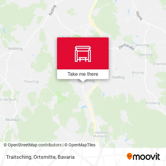 Карта Traitsching, Ortsmitte
