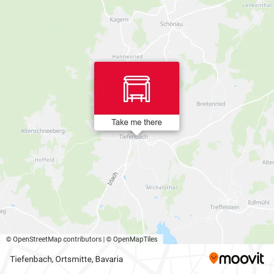 Карта Tiefenbach, Ortsmitte