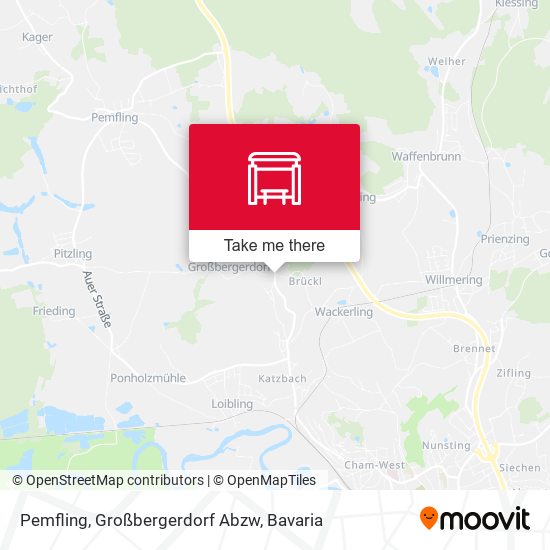 Pemfling, Großbergerdorf Abzw map