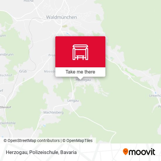 Herzogau, Polizeischule map