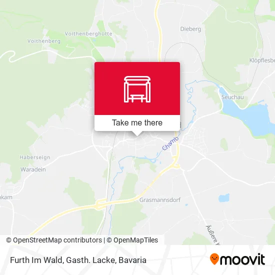 Карта Furth Im Wald, Gasth. Lacke
