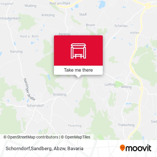 Schorndorf,Sandberg, Abzw map