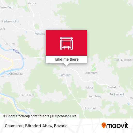 Chamerau, Bärndorf Abzw map