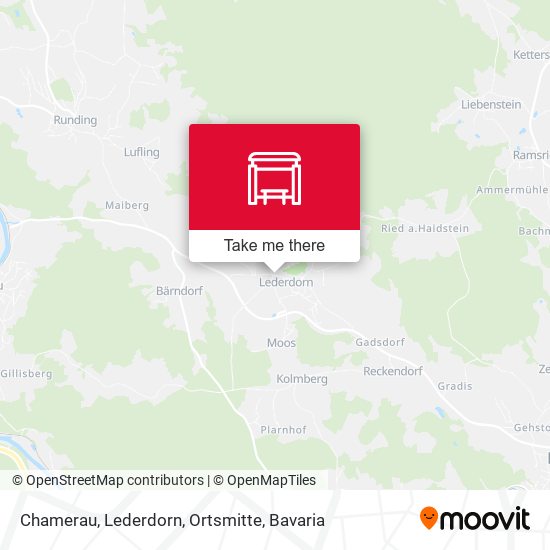 Chamerau, Lederdorn, Ortsmitte map