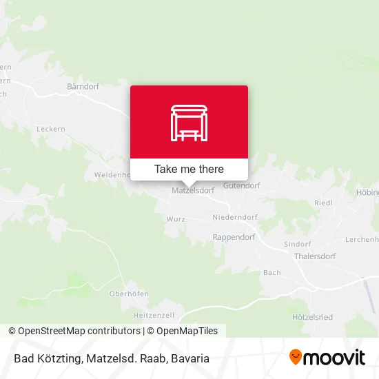 Карта Bad Kötzting, Matzelsd. Raab