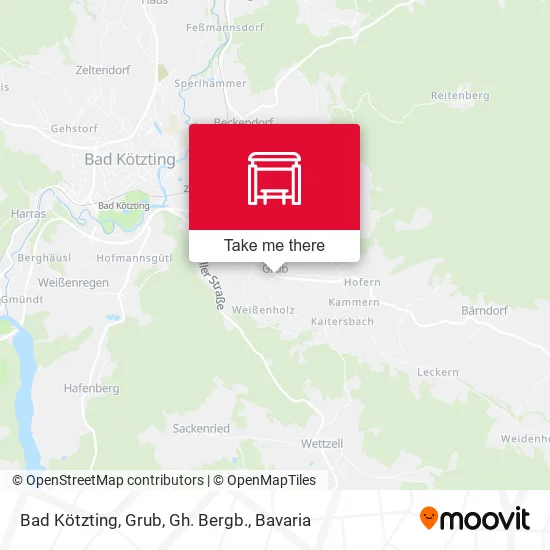 Карта Bad Kötzting, Grub, Gh. Bergb.