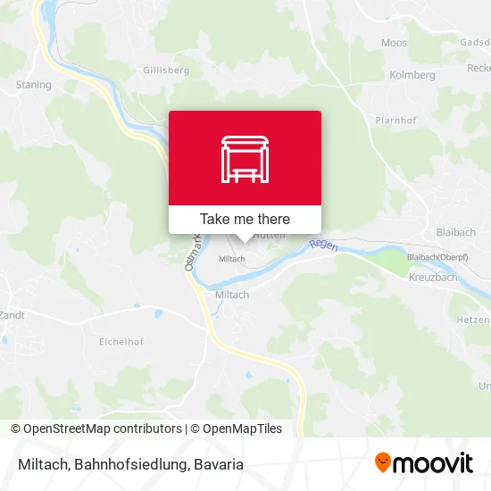 Карта Miltach, Bahnhofsiedlung