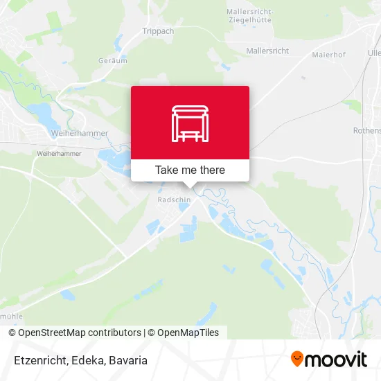 Карта Etzenricht, Edeka