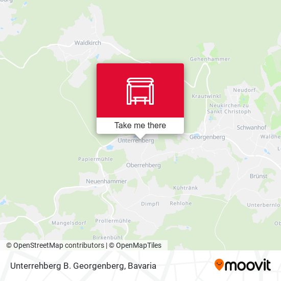 Unterrehberg B. Georgenberg map