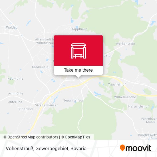 Vohenstrauß, Gewerbegebiet map