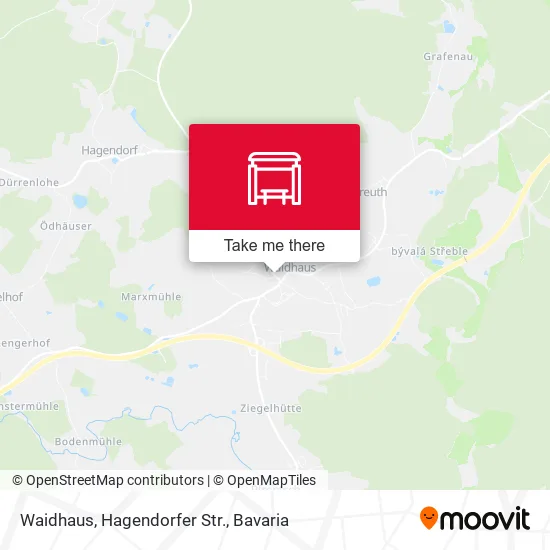 Карта Waidhaus, Hagendorfer Str.