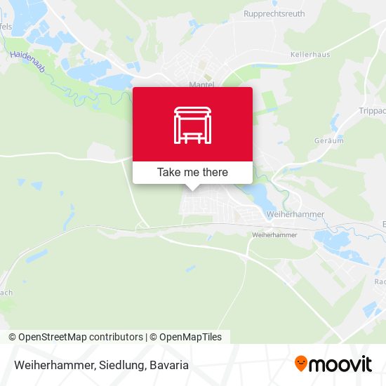 Карта Weiherhammer, Siedlung