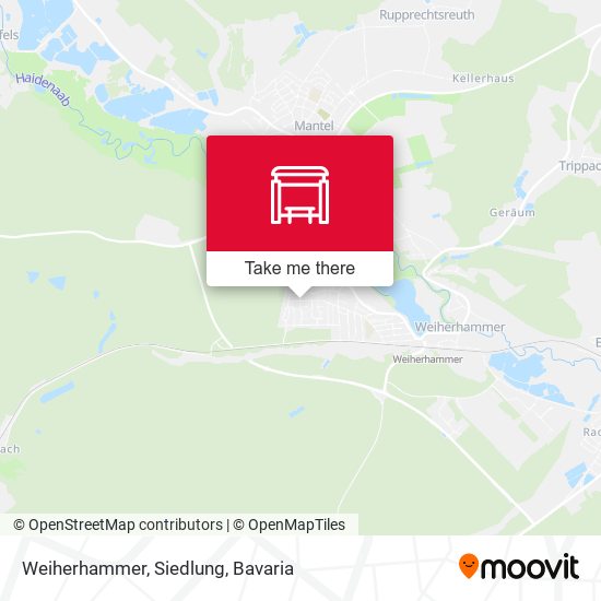 Карта Weiherhammer, Siedlung