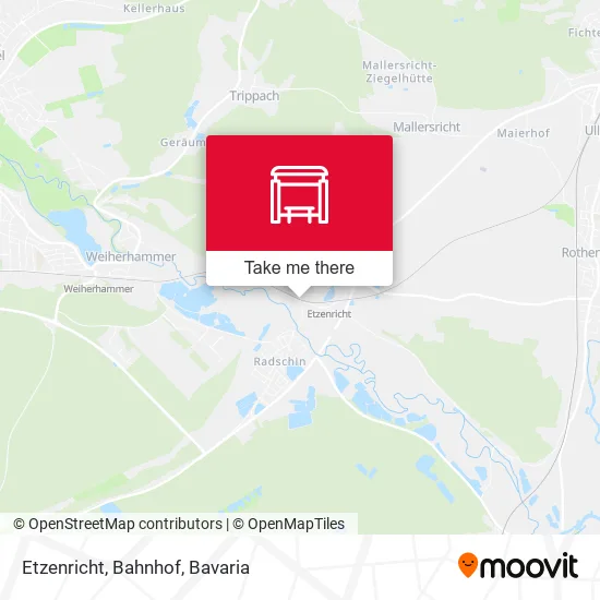 Карта Etzenricht, Bahnhof