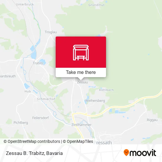 Карта Zessau B. Trabitz