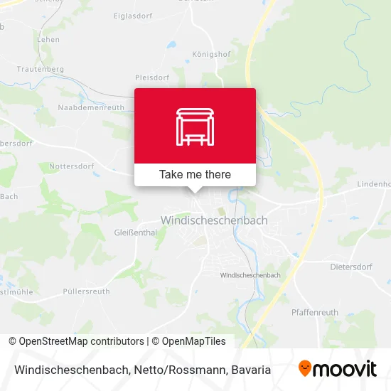 Windischeschenbach, Netto / Rossmann map