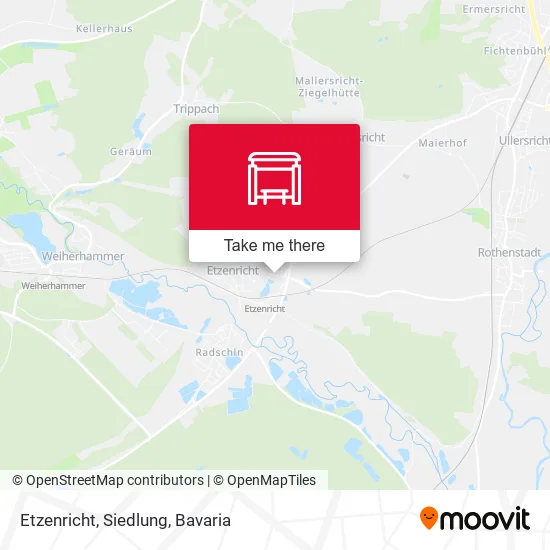 Карта Etzenricht, Siedlung
