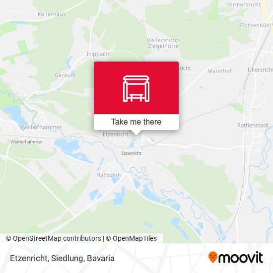 Карта Etzenricht, Siedlung