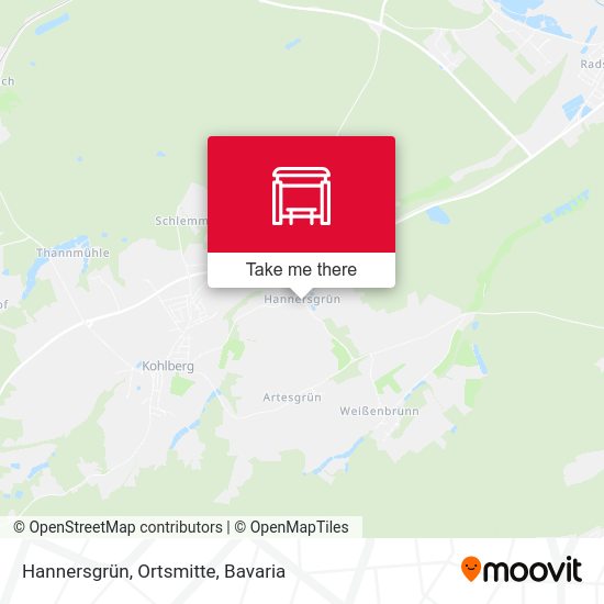 Hannersgrün, Ortsmitte map