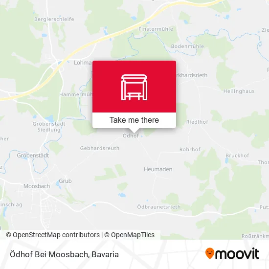 Карта Ödhof Bei Moosbach