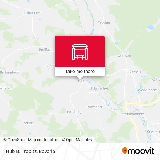 Карта Hub B. Trabitz