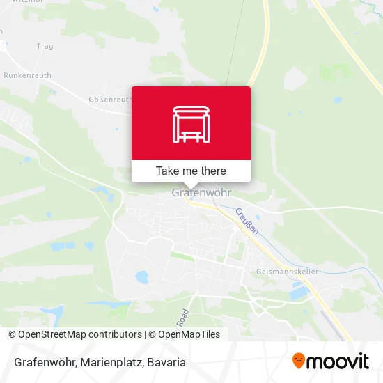 Карта Grafenwöhr, Marienplatz